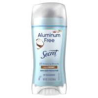 Secret Aluminum Free Aluminum Free Deodorant for Women, Coconut, 2.4 oz, 2.4 Ounce