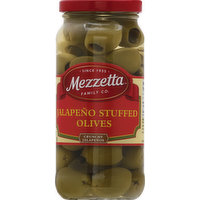 Mezzetta Olives, Jalapeno Stuffed, 10 Ounce