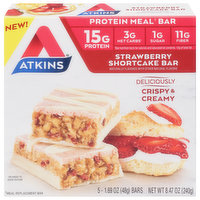 Atkins Protein Meal Bar, Strawberry Shortcake, 5 Each