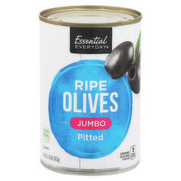 Essential Everyday Olives, Ripe, Jumbo, Pitted, 5.75 Ounce