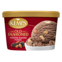 Kemps Old Fashioned Ice Cream, Toasted Almond Fudge, 1.5 Quart