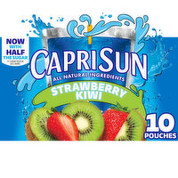 Capri Sun Strawberry Kiwi Naturally Flavored Juice Drink Blend, 10 Each