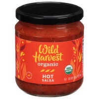 Wild Harvest Salsa, Organic, Hot, 16 Ounce