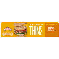 Brownberry Sandwich Thins Brownberry Honey Wheat Sandwich Thins, 6 Rolls, 12 oz, 12 Ounce