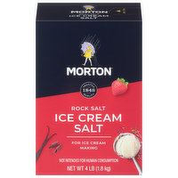 Morton Ice Cream Salt, Rock Salt, 4 Pound