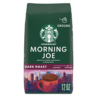 Starbucks Ground Coffee, Morning Joe, Dark Roast, 12 Ounce