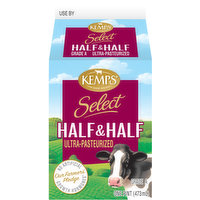 Kemps Half & Half Kemps Select Half & Half is made with milk and cream from family farms, so it's smooth, creamy, and delicious every time., 16 Fluid ounce