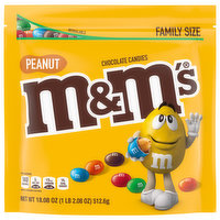M&M's Chocolate Candies, Peanut, Family Size, 18.08 Ounce