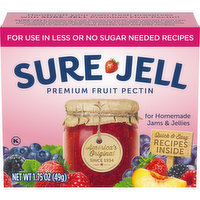 Sure-Jell Premium Fruit Pectin for Less or No Sugar Needed Recipes, 1.75 Ounce