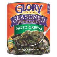 Glory Foods Mixed Greens, Southern Style, Seasoned, 27 Ounce