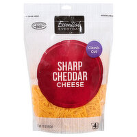 Essential Everyday Cheese, Sharp Cheddar, Classic Cut, 16 Ounce