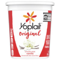Yoplait Original Yogurt, Low Fat, Vanilla, Smooth Style