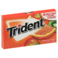 Trident Gum, Sugar Free, Tropical Twist, 14 Each