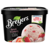 Breyers Ice Cream, Natural Strawberry, 1.5 Quart