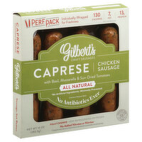 Gilbert's Sausage, Chicken, Caprese, with Basil, Mozzarella & Sun-Dried Tomatoes, 10 Ounce