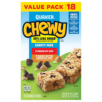 Quaker Chewy Granola Bars, Variety Pack, Value Pack, 18 Each