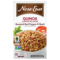 Near East Quinoa & Brown Rice Blend, Roasted Red Pepper & Basil, 4.9 Ounce