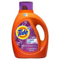 Tide Plus Febreze Freshness Spring & Renewal HE Turbo Clean Liquid Laundry Detergent, 105 fl oz, 74 loads, 105 Fluid ounce