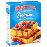 Krusteaz Waffle Mix, Belgian, Light & Crispy, 28 Ounce