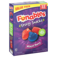 Funables Fruity Snacks, Mixed Berry, Value Pack, 22 Each