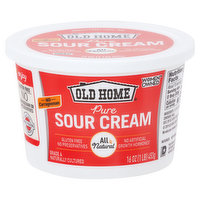 Old Home Sour Cream, Pure, 16 Ounce