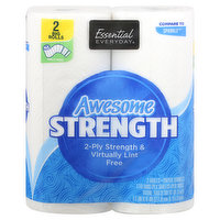 Essential Everyday Paper Towels, Awesome Strength, Big Roll, 2-Ply, 2 Each