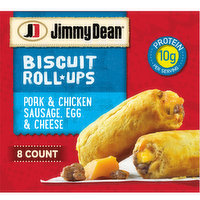 Jimmy Dean Jimmy Dean Biscuit Roll-Ups, Sausage, Frozen Breakfast, 8 Count, 12.8 Ounce