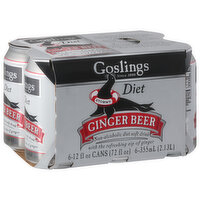 Goslings Stormy Ginger Beer, Diet, 6 Each