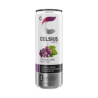 CELSIUS Sparkling Grape Rush, Essential Energy Drink, 12 Fluid ounce