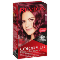 Revlon ColorSilk Beautiful Color Permanent Hair Color, Burgundy 48, 1 Each