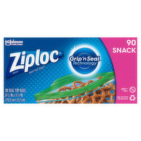 Ziploc Seal Top Bags, Snack, 90 Each