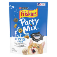 Friskies Made in USA Facilities Cat Treats, Party Mix Beachside Crunch, 6 Ounce