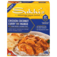 Sukhi's Chicken Coconut Curry with Mango, with Naan Bread & Basmati Rice, 11 Ounce