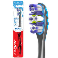 Colgate 360 Advanced Adult Manual Floss-Tip Bristles Toothbrush, 1 Each