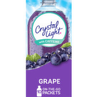 Crystal Light Grape Naturally Flavored Powdered Drink Mix with Caffeine, 10 Each
