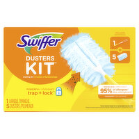Swiffer Swiffer Dusters Starter Kit, Kit Includes 1 Handle and 5 Dusters, 1 Each