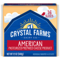 Crystal Farms American Cheese Slices, 12 Ounce