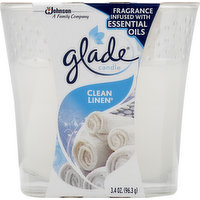 Glade Candle, Clean Linen, 1 Each