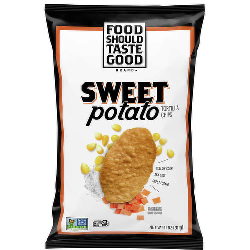 Food Should Taste Good™ Tortilla Chips are the ultimate snacking chip. So tasty you can enjoy them alone but so good with a fresh dip. Or try our Bean Chips that combine wholesome ingredients and black beans to create a chip that’s loaded with irresistible flavor and a delightful crunch. With a name that speaks for itself, Food Should Taste Good™ chips are made from high quality ingredients. All chip varieties are gluten free and cholesterol free. They are also certified Kosher. Plus, many varieties are certified vegan. Try all corn chip flavors: Multigrain, Blue Corn, Sweet Potato, and Black Bean. Contains one 11 oz bag.