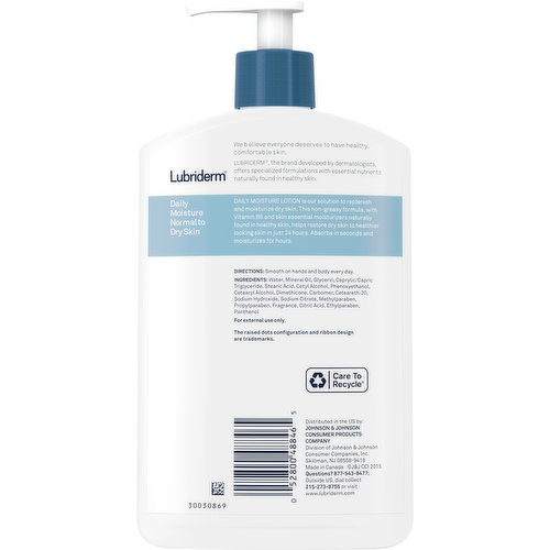 Lubriderm Lotion, Daily Moisture
