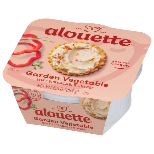 Alouette Cheese, Garden Vegetable, Soft Spreadable