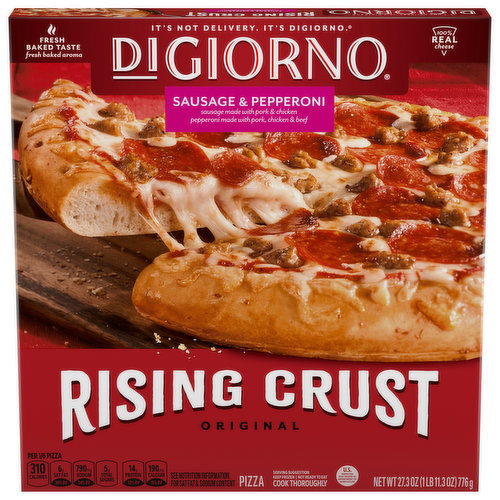 DiGiorno Pizza, Sausage & Pepperoni, Rising Crust, Original