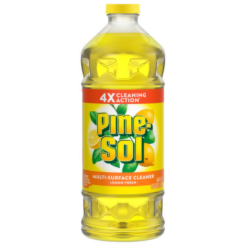 4x cleaning action (Deodorizes. Cuts through grease. Cuts through grime. Cuts through dirt). Contains no phosphorus.