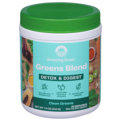 Amazing Grass, Greens Blend Superfood, the Original, 1.76 lb, 100 Servings