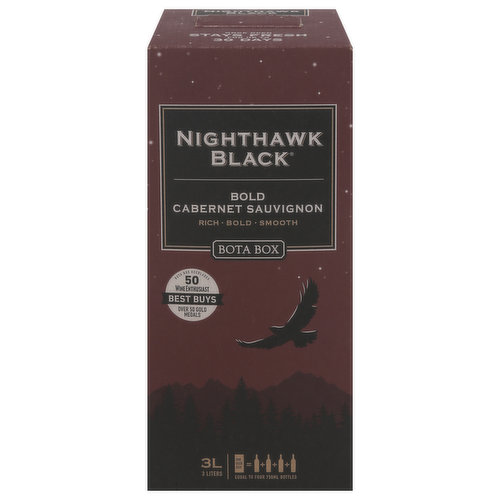 Nighthawk Black Cabernet Sauvignon, Bold, Chile