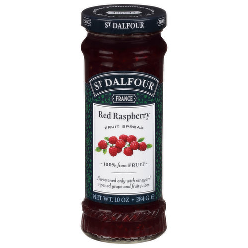 St Dalfour Fruit Spread, Red Raspberry