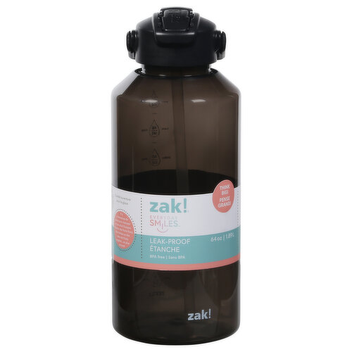 Zak! Everyday Smiles Water Bottle, Leak Proof