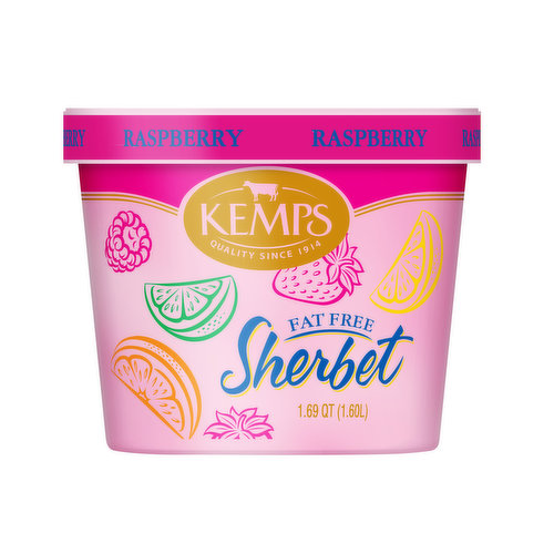 Kemps Fat Free Raspberry Sherbet