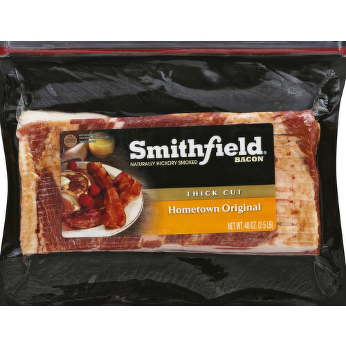 Naturally hickory smoked. US inspected and passed by Department of Agriculture. www.smithfield.com. 855-411-Pork (7675).