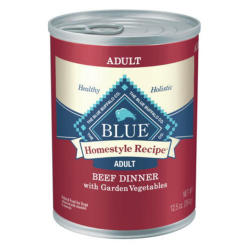 Blue Buffalo BLUE Homestyle Recipe Natural Adult Wet Dog Food, Beef